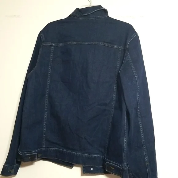 J Brand Denim Trucker Jean Jacket New Indigo Darkas Washed Blue - NWT - Picture 4 of 8